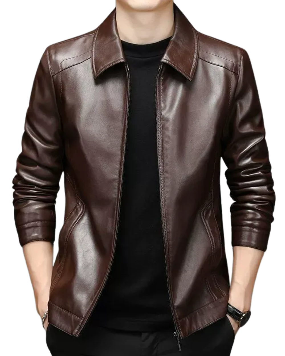 Men's Casual Leather Jacket