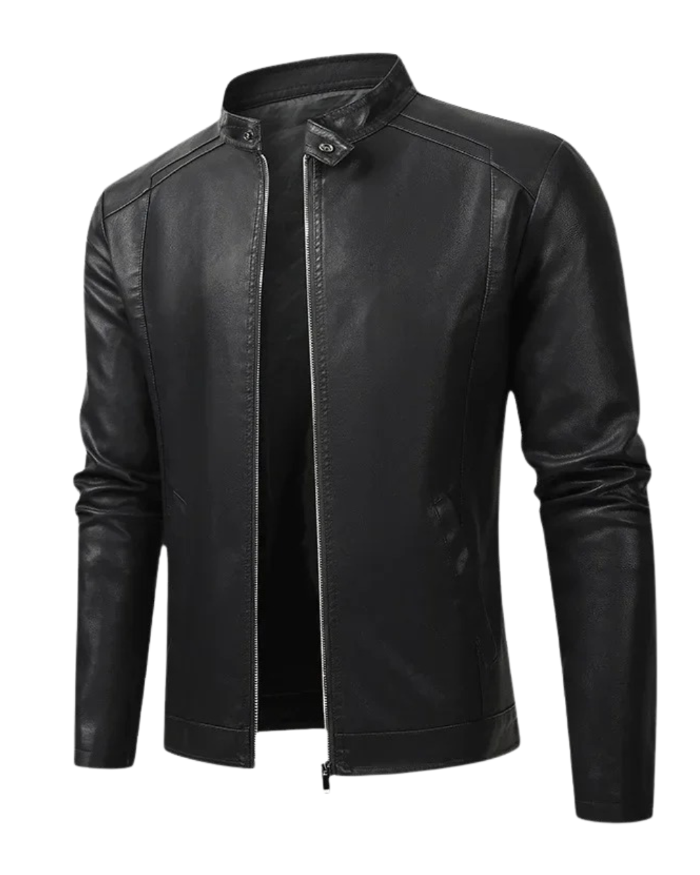 Men's Elegant Leather Biker Jacket