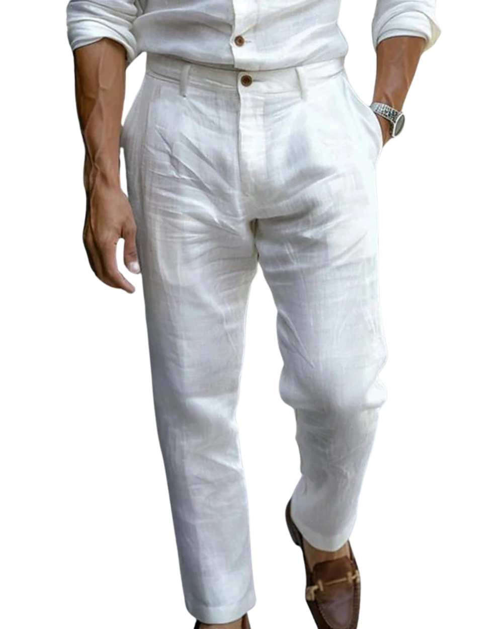 Moretti | Breezy Linen Trousers