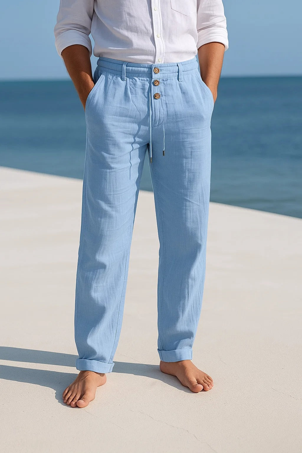 MATTEO | Breezy Linen Summer Trousers