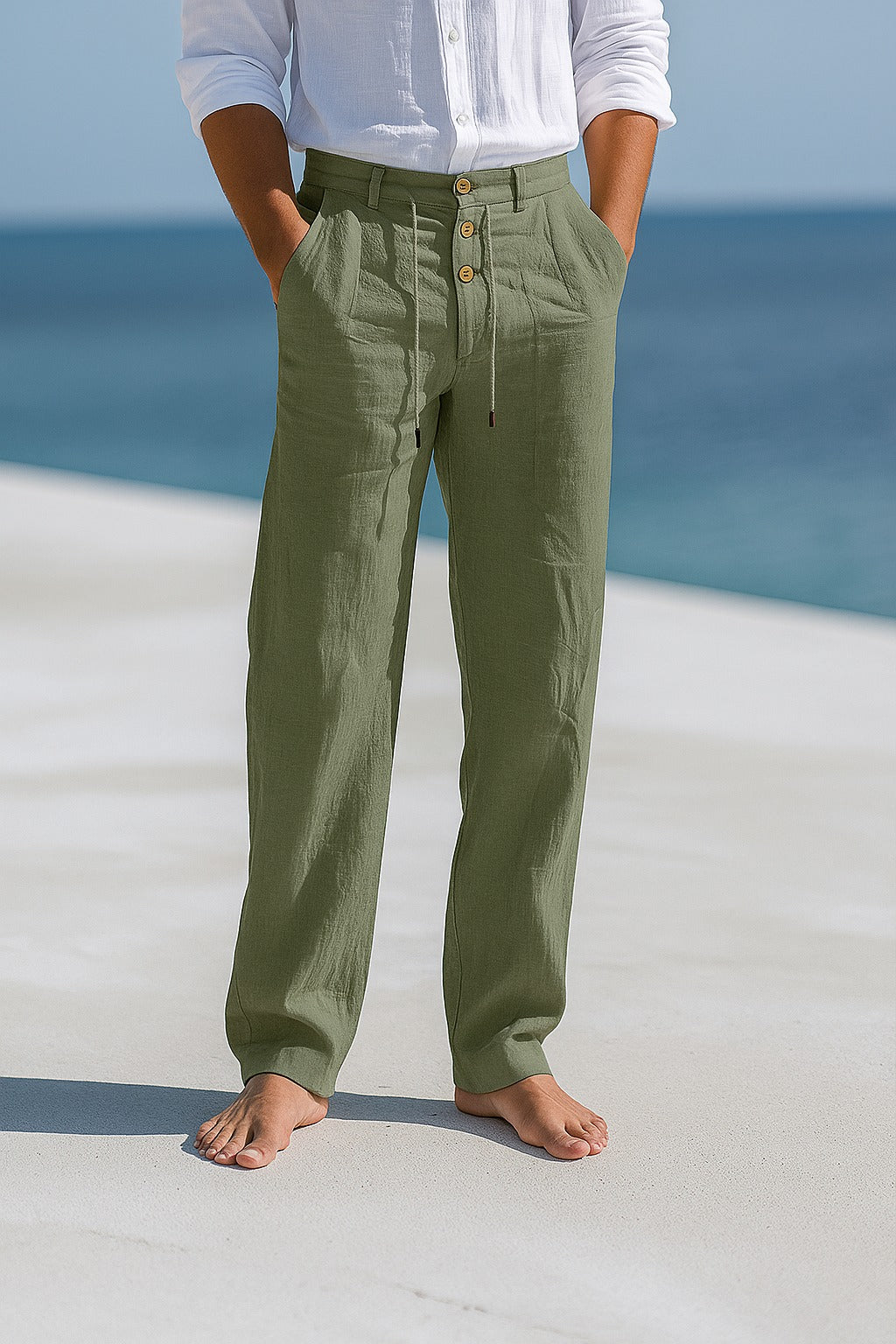 MATTEO | Breezy Linen Summer Trousers