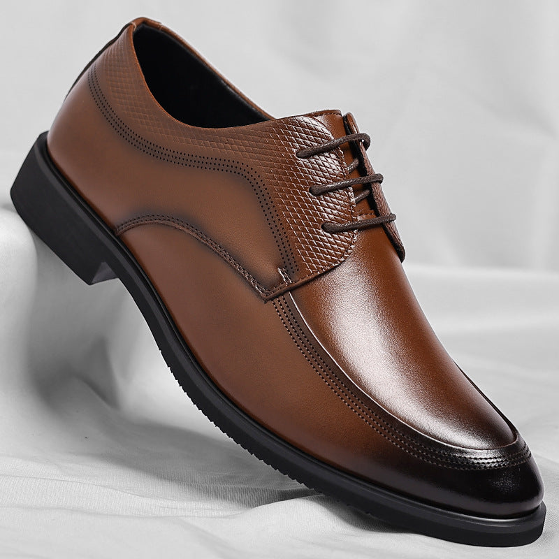Shiny Leather Oxford Shoes