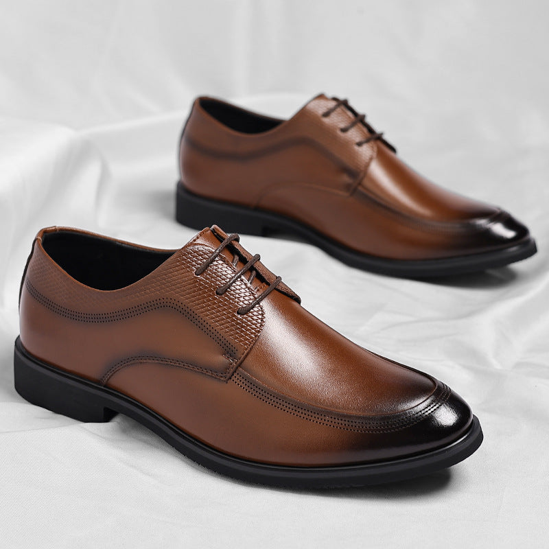 Shiny Leather Oxford Shoes