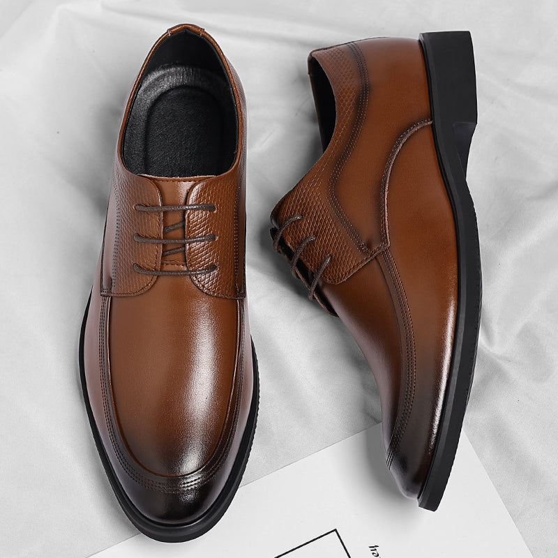 Shiny Leather Oxford Shoes