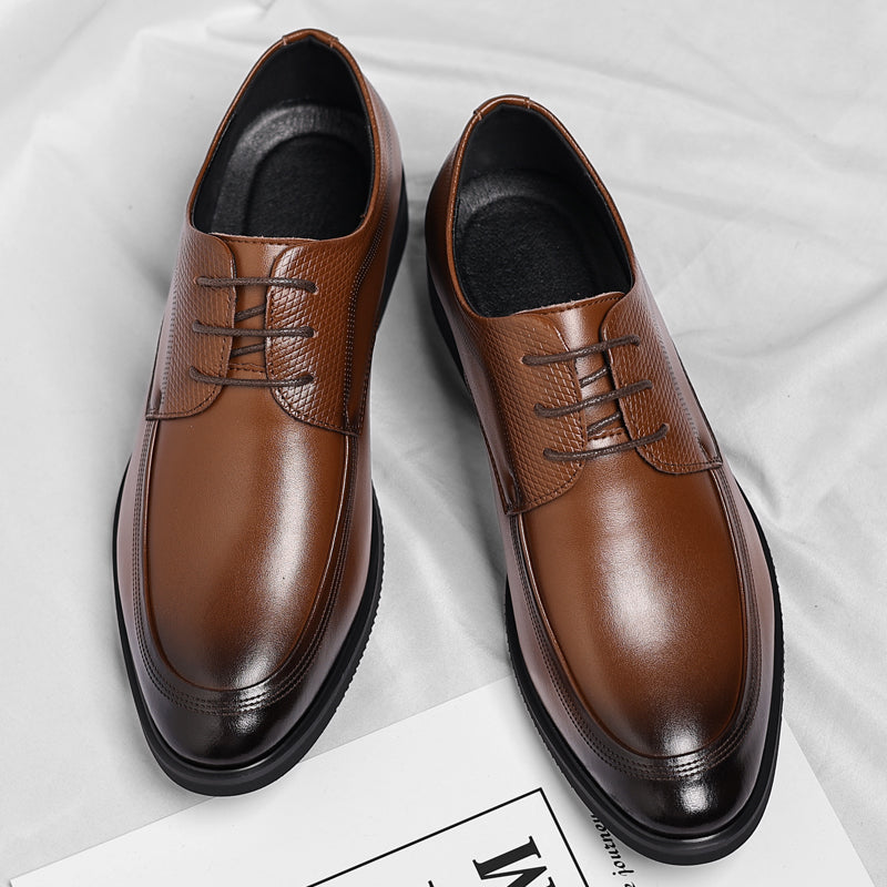 Shiny Leather Oxford Shoes