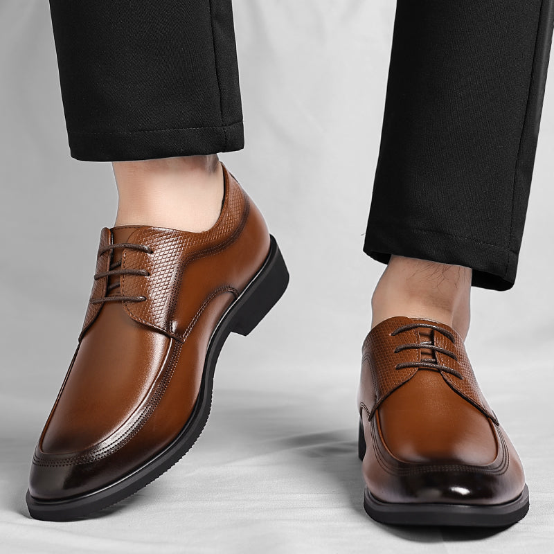 Shiny Leather Oxford Shoes