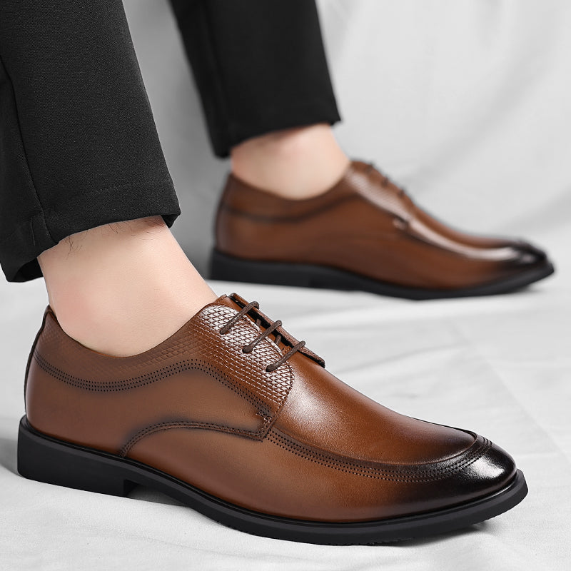 Shiny Leather Oxford Shoes