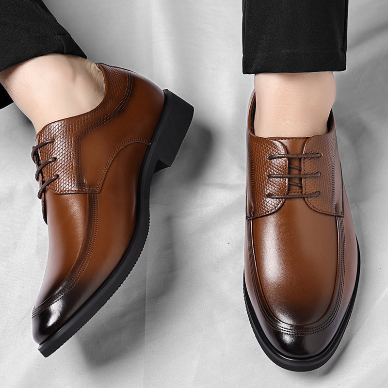 Shiny Leather Oxford Shoes