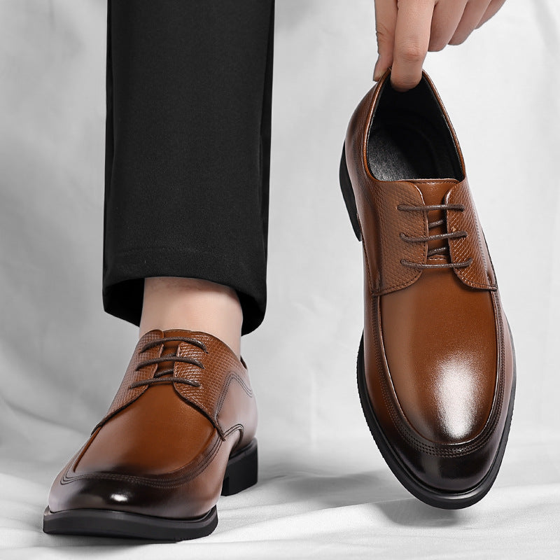 Shiny Leather Oxford Shoes