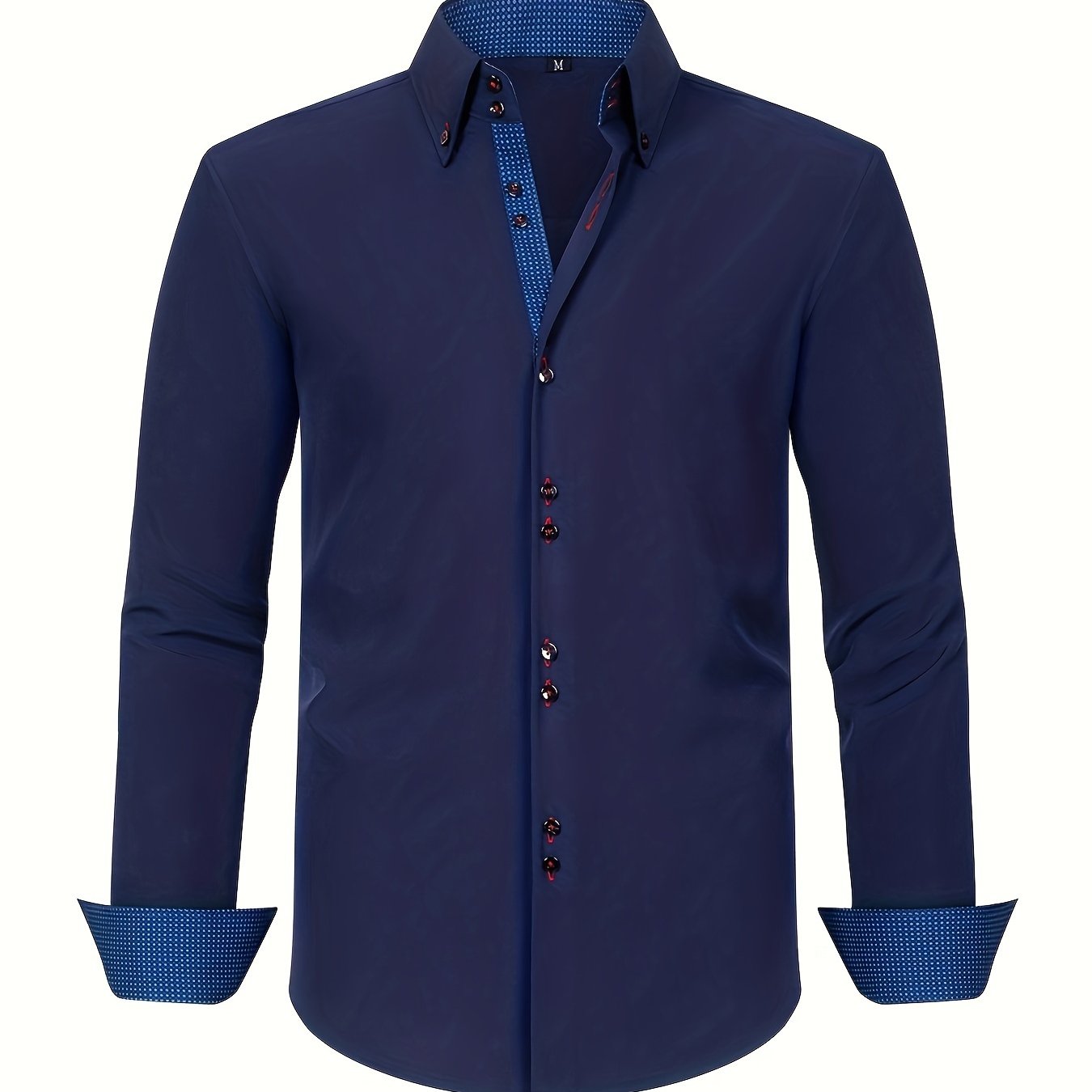 ALBERTO | Sleek Elegant Shirt with Contrasting Accents