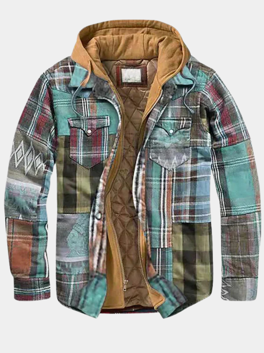 Patchwork Check Jacket