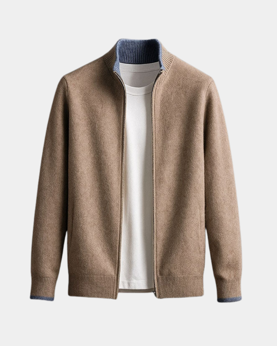 Knitted Zip-Up Jacket