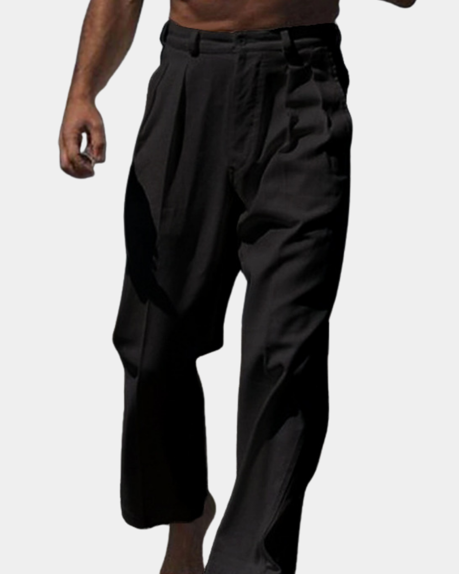 THÉO | Relaxed Fit Linen Wide Leg Pants