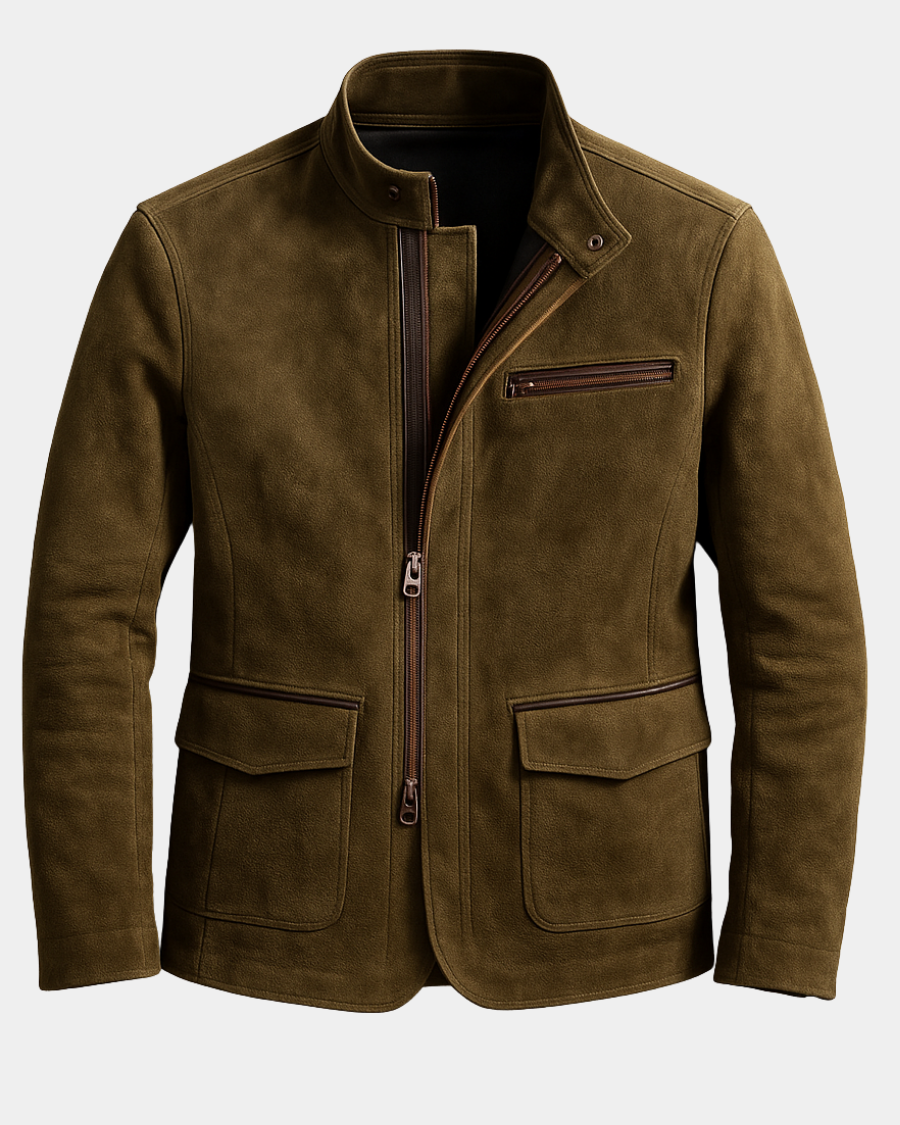 Suede Jacket in Classic Style