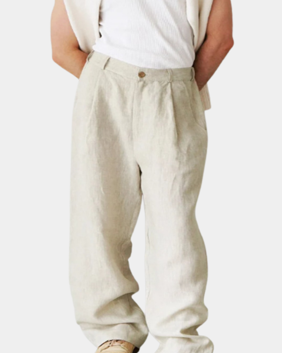 ÉTIENNE | Relaxed-Fit Linen Trousers