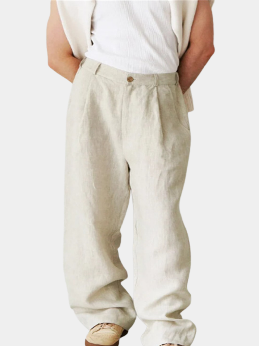 ÉTIENNE | Relaxed-Fit Linen Trousers