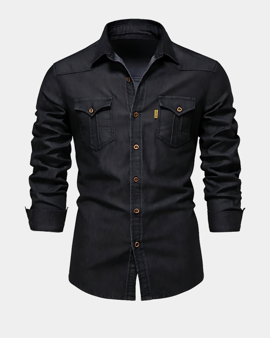 Stylish Slim Fit Denim Shirt