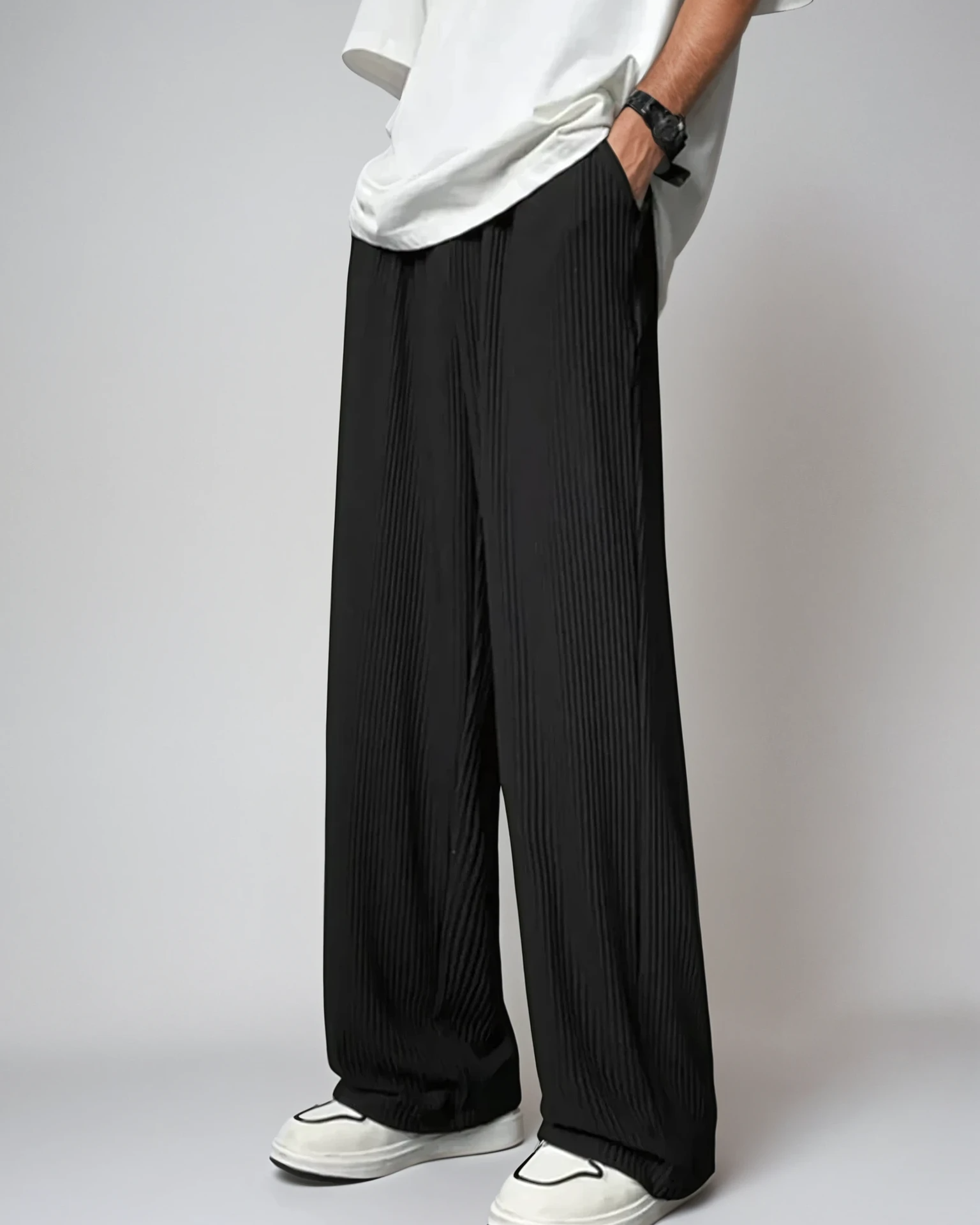 Theo | Everyday Textured Trousers