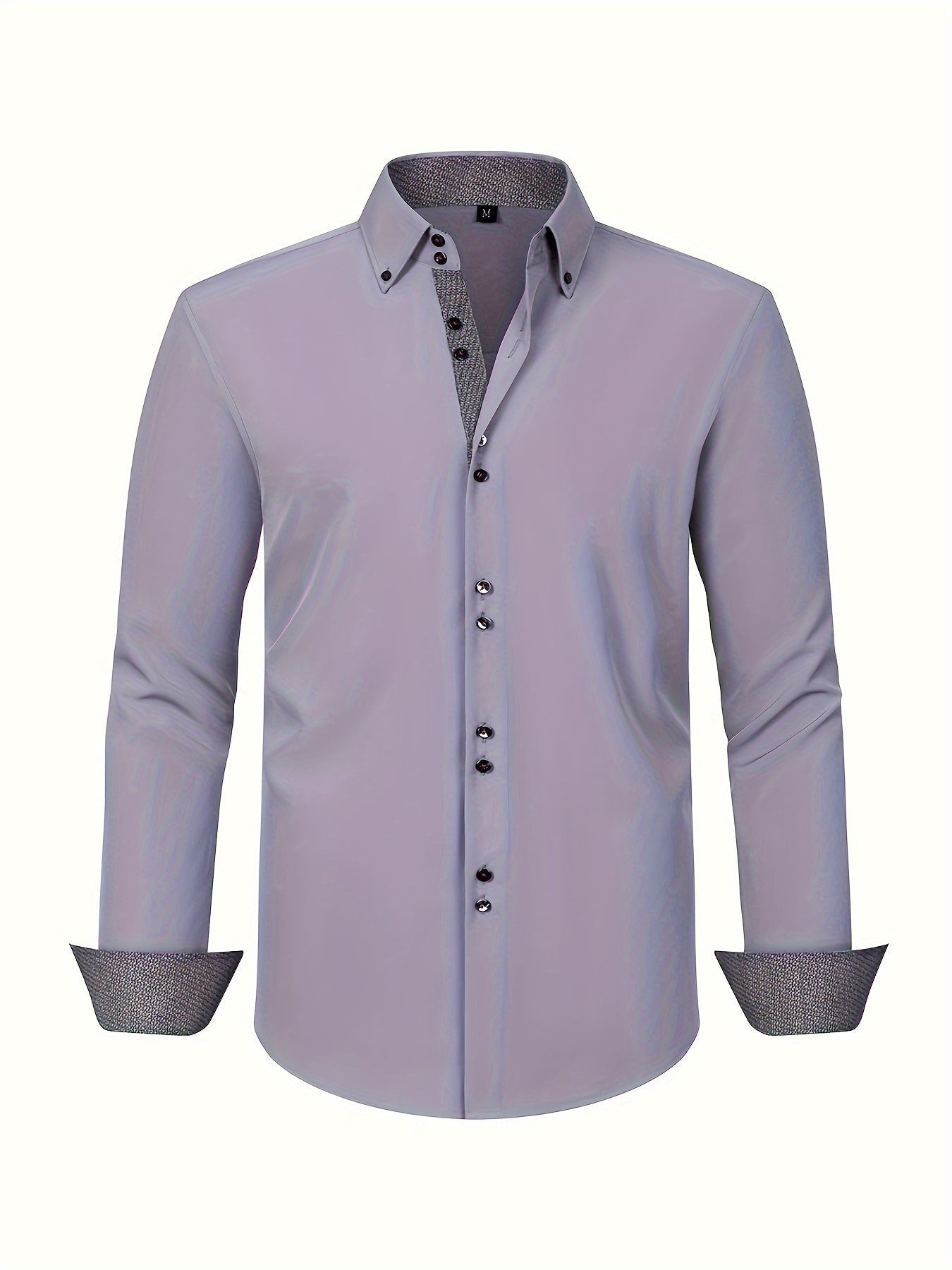 ALBERTO | Sleek Elegant Shirt with Contrasting Accents