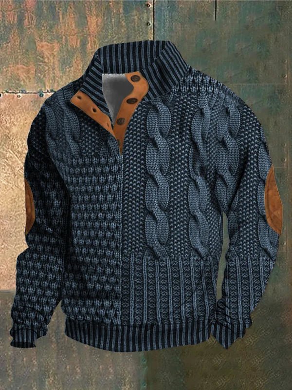 Retro Printed Sweater
