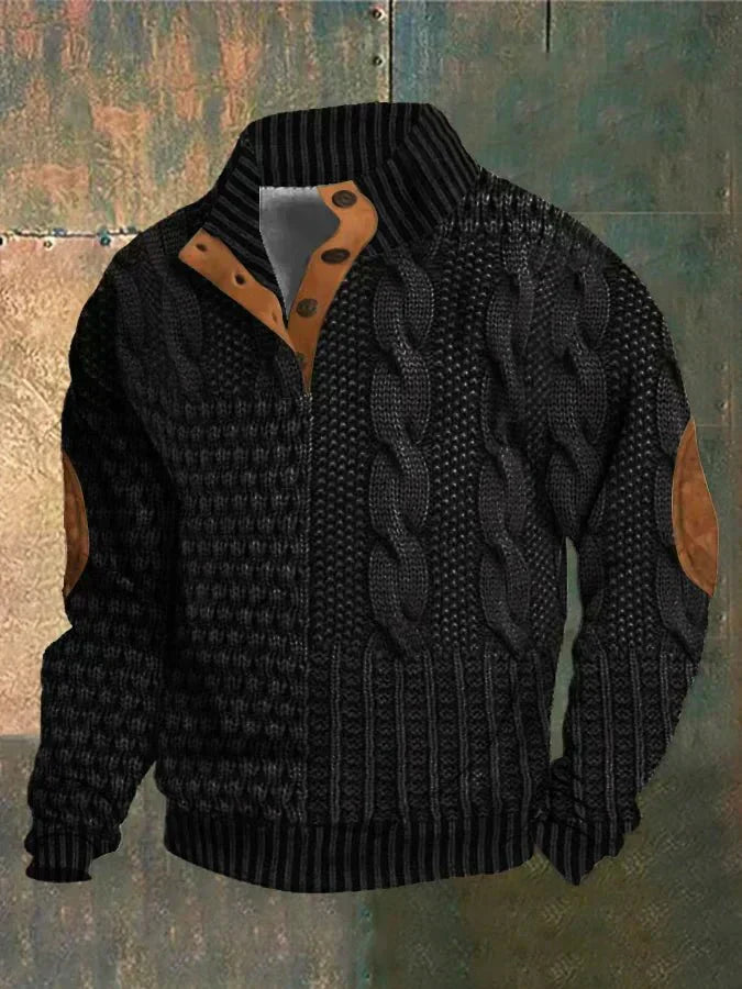 Retro Printed Sweater