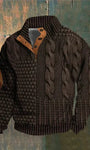 Retro Printed Sweater