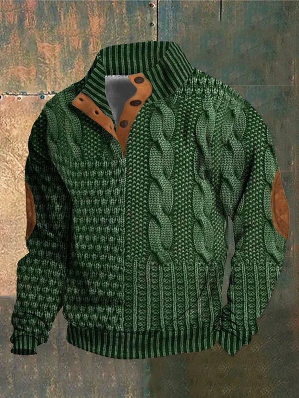 Retro Printed Sweater
