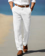 Men's Premium Luxury Linen Pants with Belt Loops