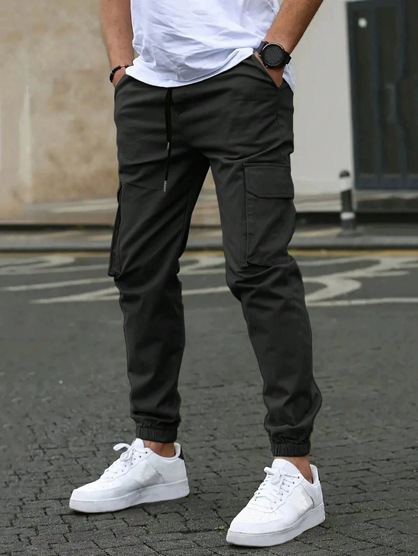 Men's Cargo Jogger Pants by Davide