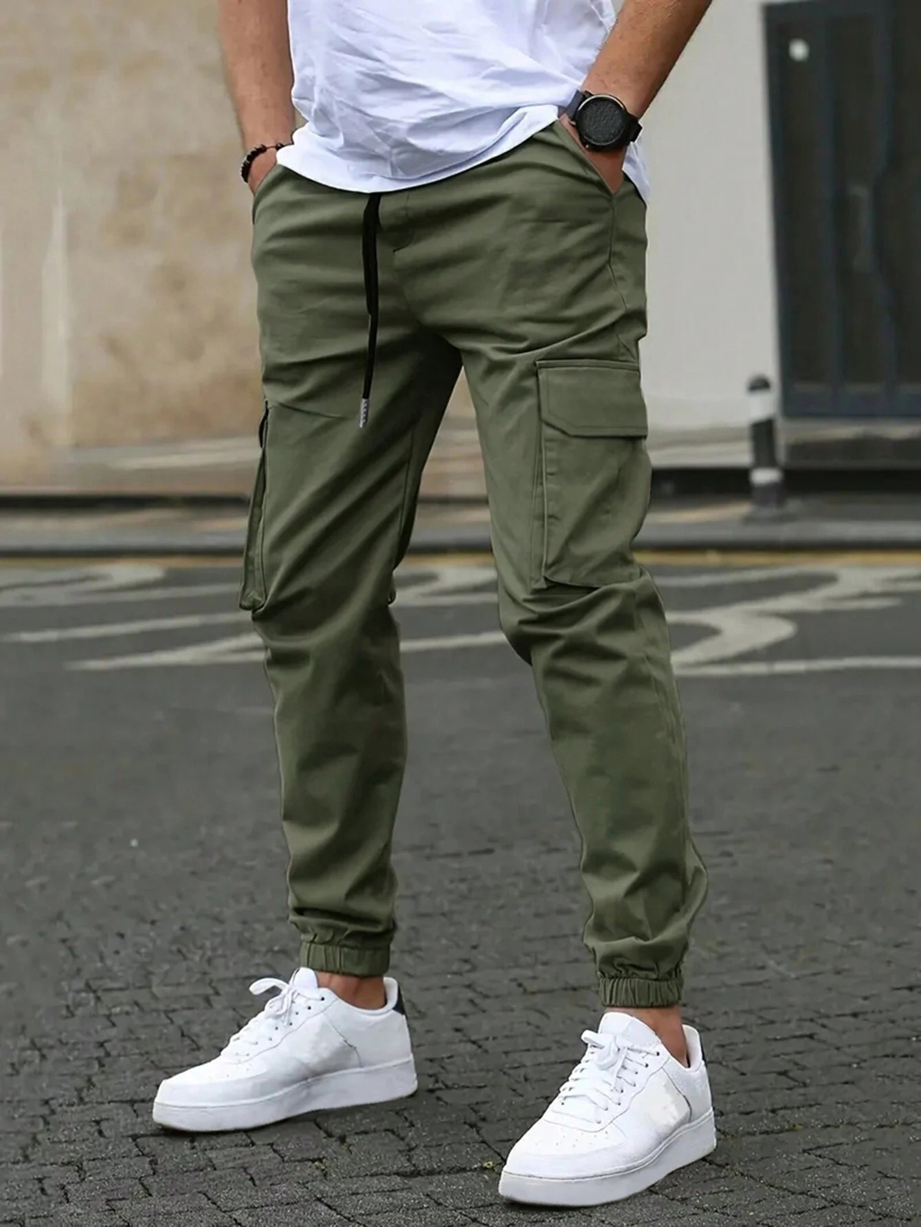 Men's Cargo Jogger Pants by Davide
