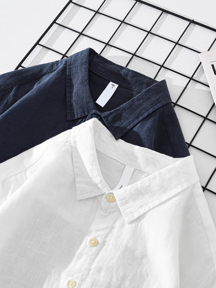 LOUIS | Cotton-Linen Blend Shirt