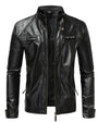 Stylish Men's Leather Jacket - Elegant Design