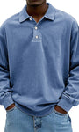 Casual Knit Polo Sweater