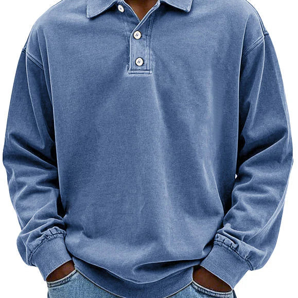 Casual Knit Polo Sweater
