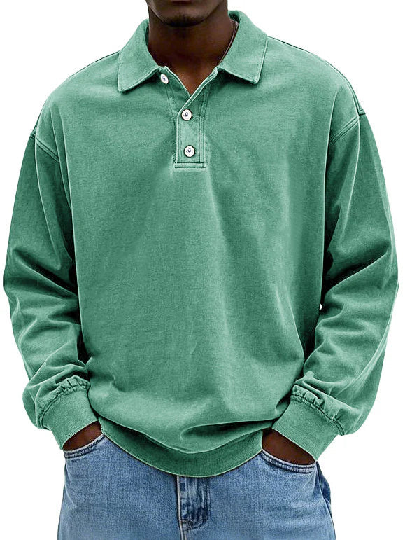 Casual Knit Polo Sweater