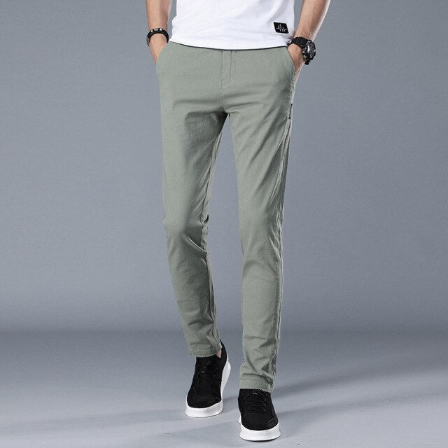 Beau | Slim-Fit Lightweight Cotton Trousers
