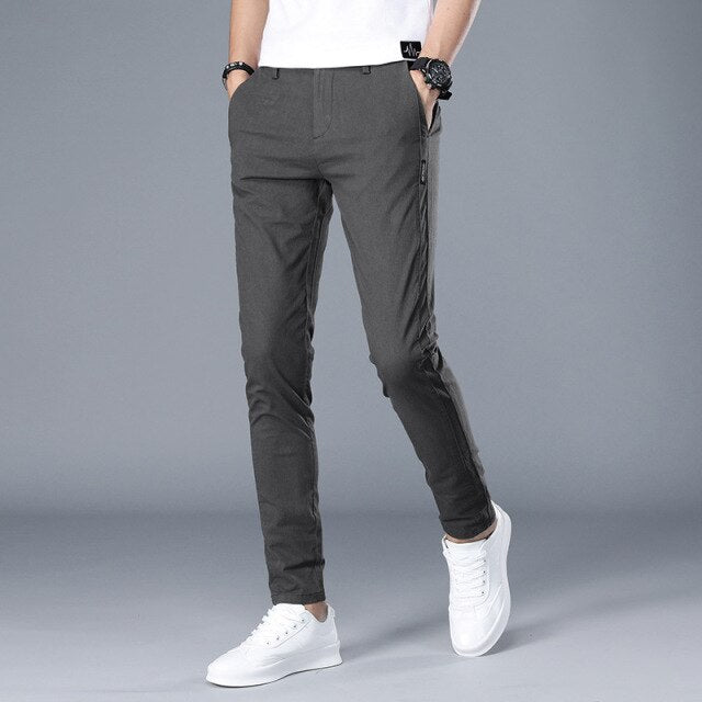 Beau | Slim-Fit Lightweight Cotton Trousers