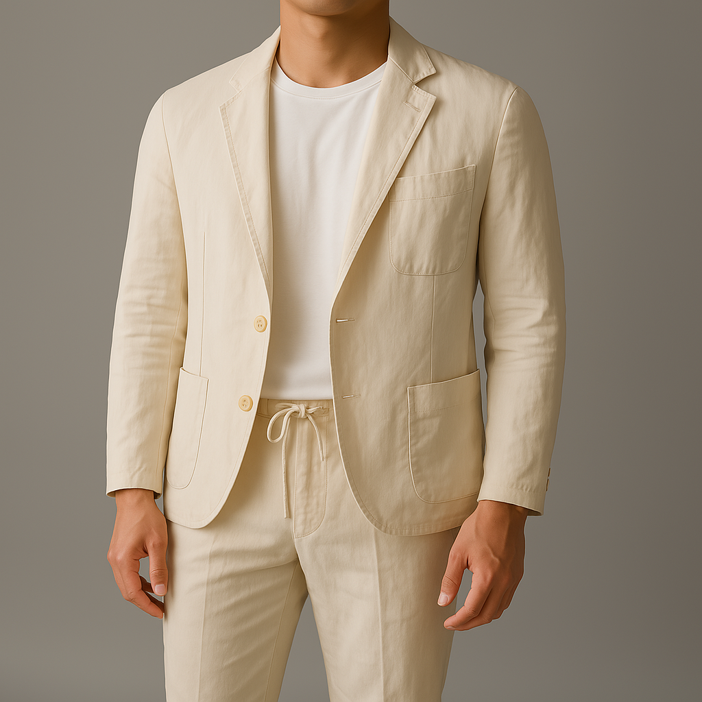 Lightweight Linen Suit by Mario