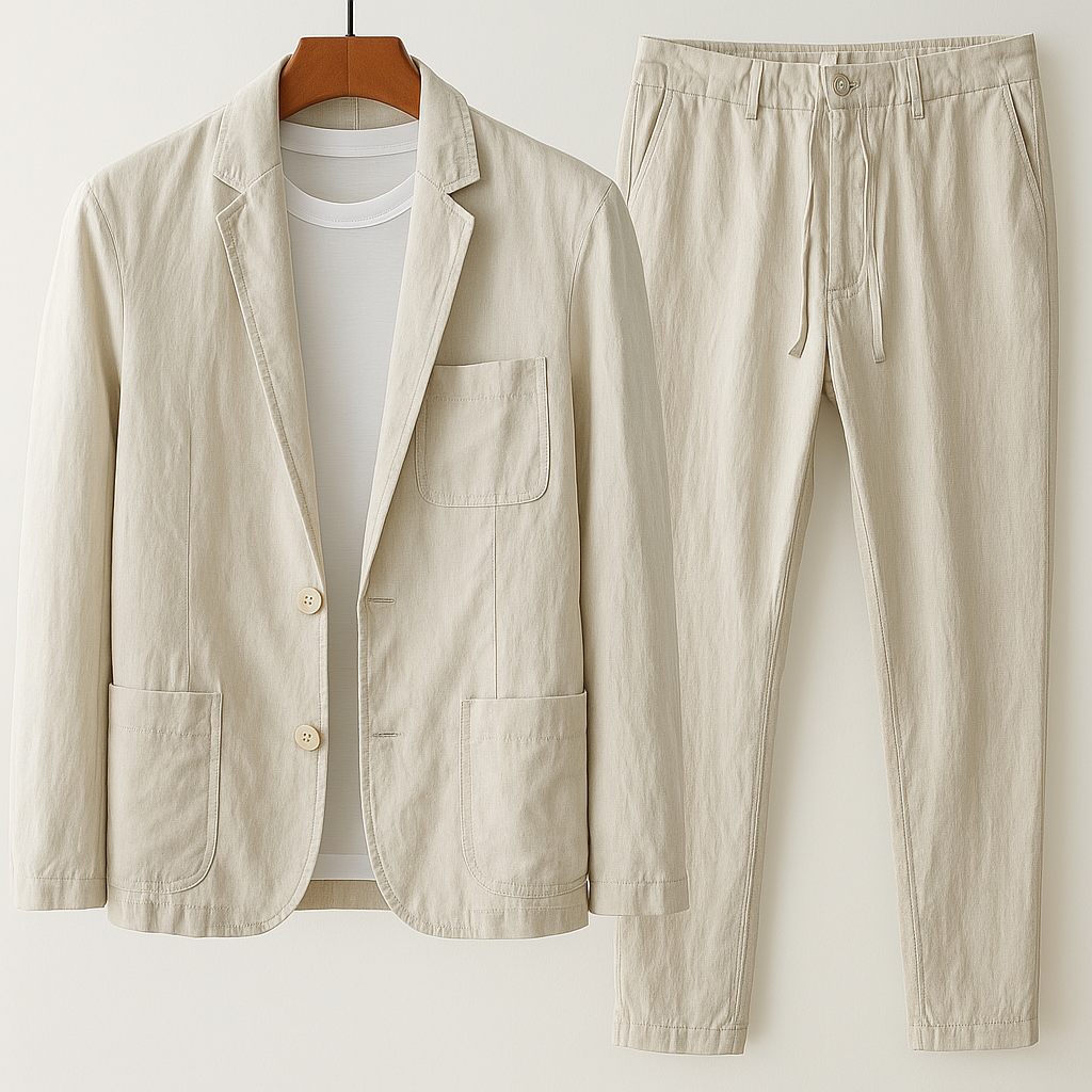 Lightweight Linen Suit by Mario