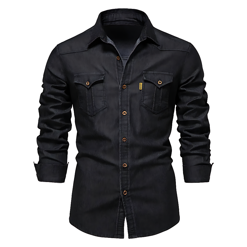 Stylish Slim Fit Denim Shirt