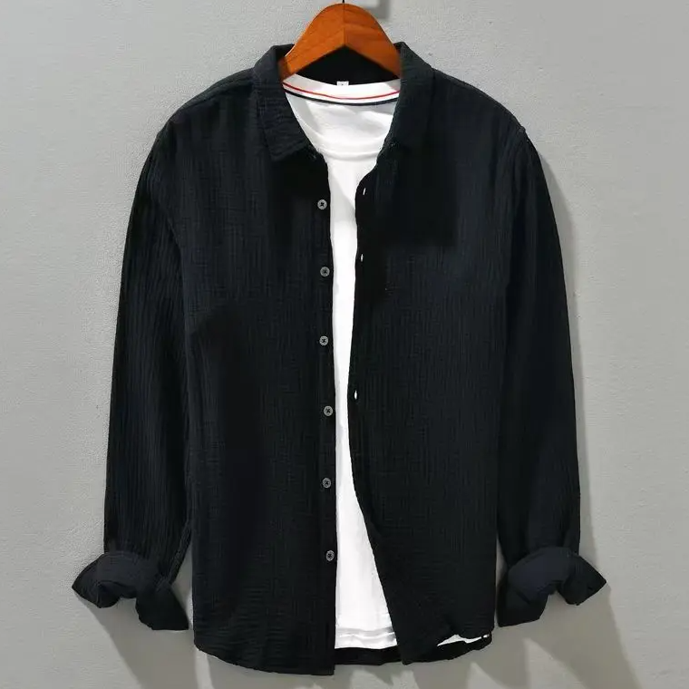 Elegant Soft Cotton-Like Silk Shirt