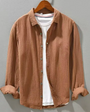 Elegant Soft Cotton-Like Silk Shirt